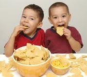 Kids enjoying Honest Potato Chips